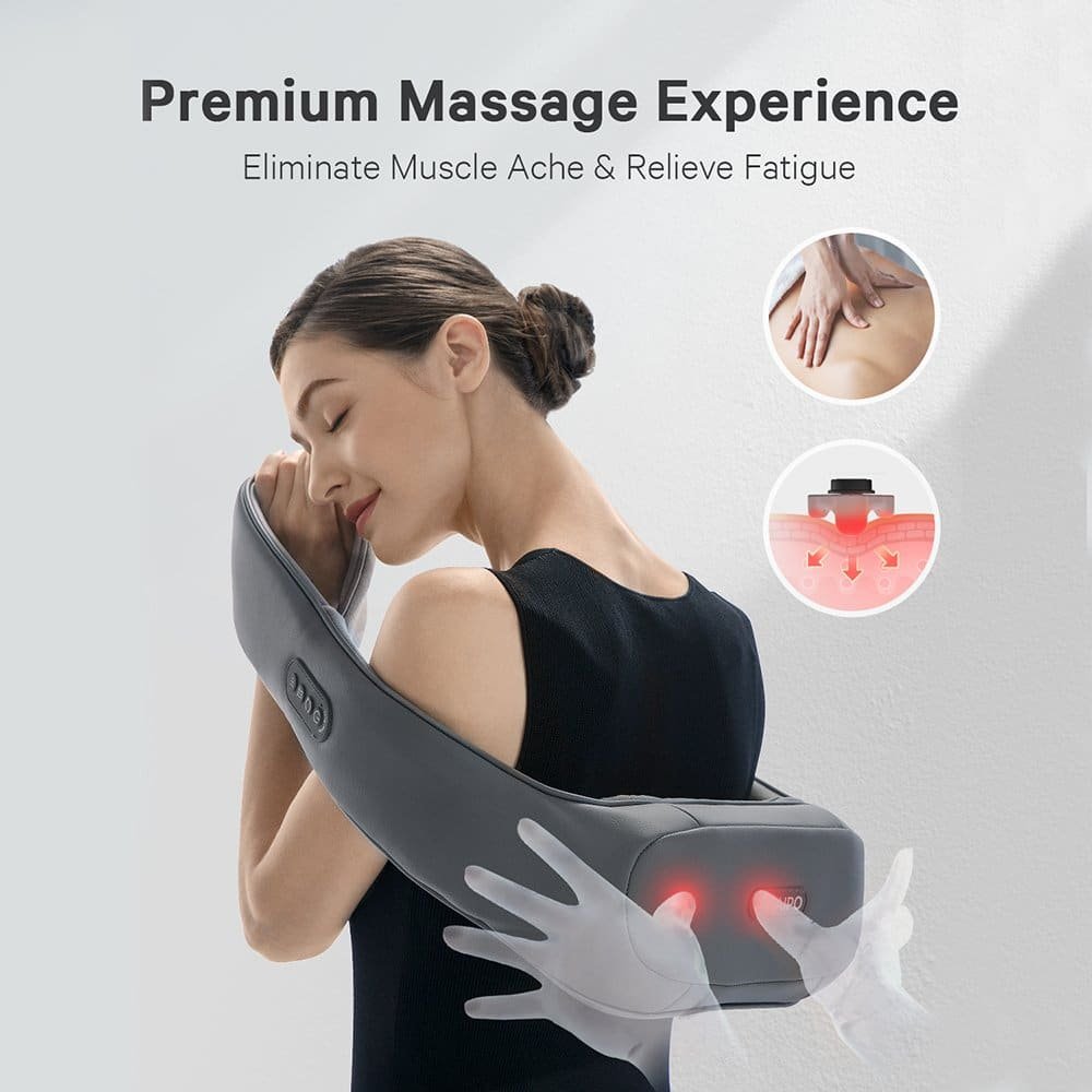 Naipo Shoulder & Neck Massager with Shiatsu Kneading Massage and Heat - NAIPO